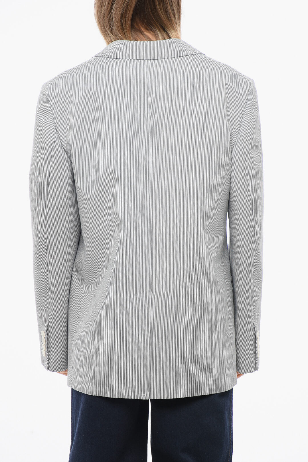 Celine 2470~Pinstriped Blazer with Flap Pockets