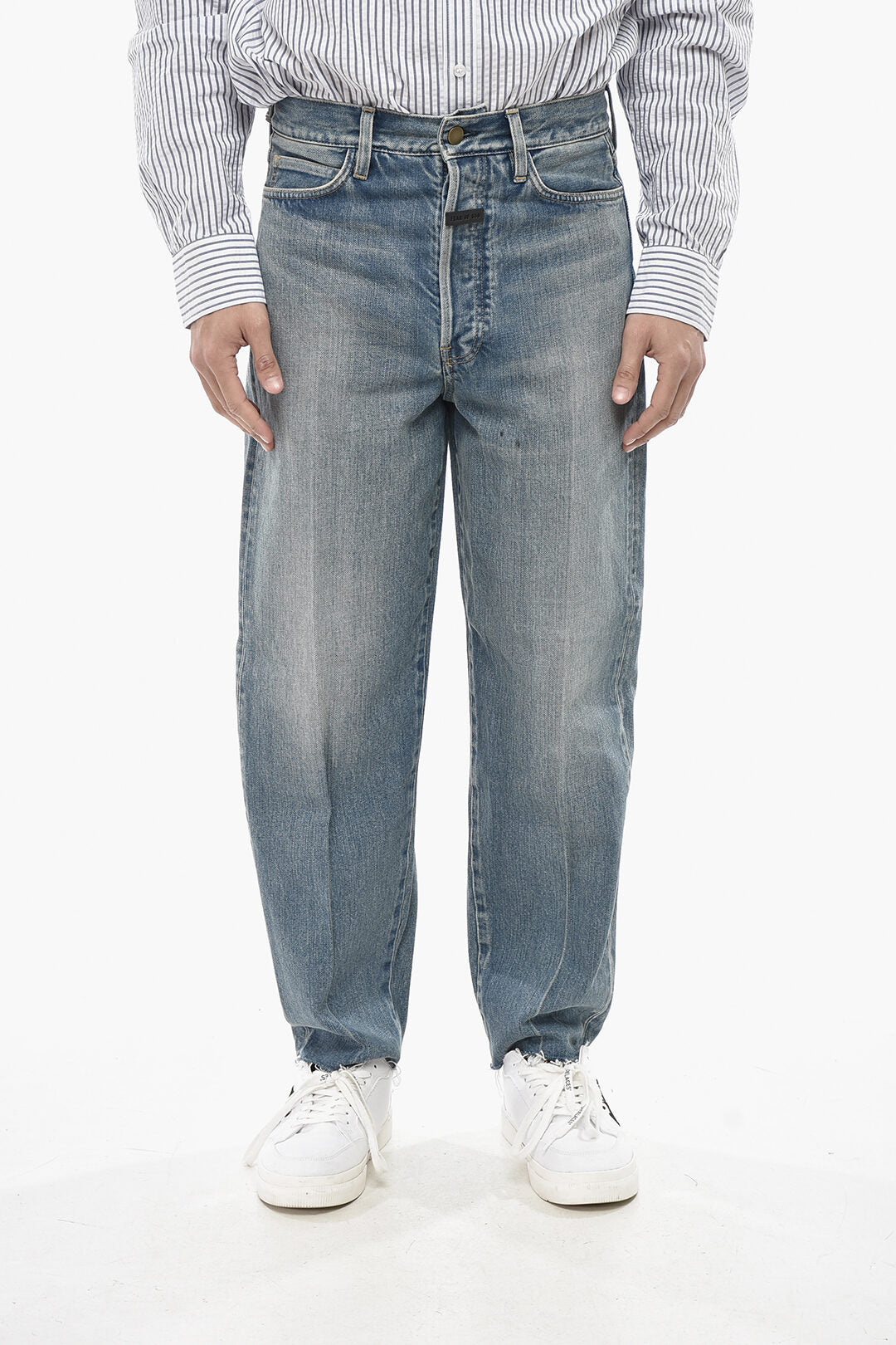 Fear of God 2405~Straight-Leg Jeans with 19cm Frayed Hem