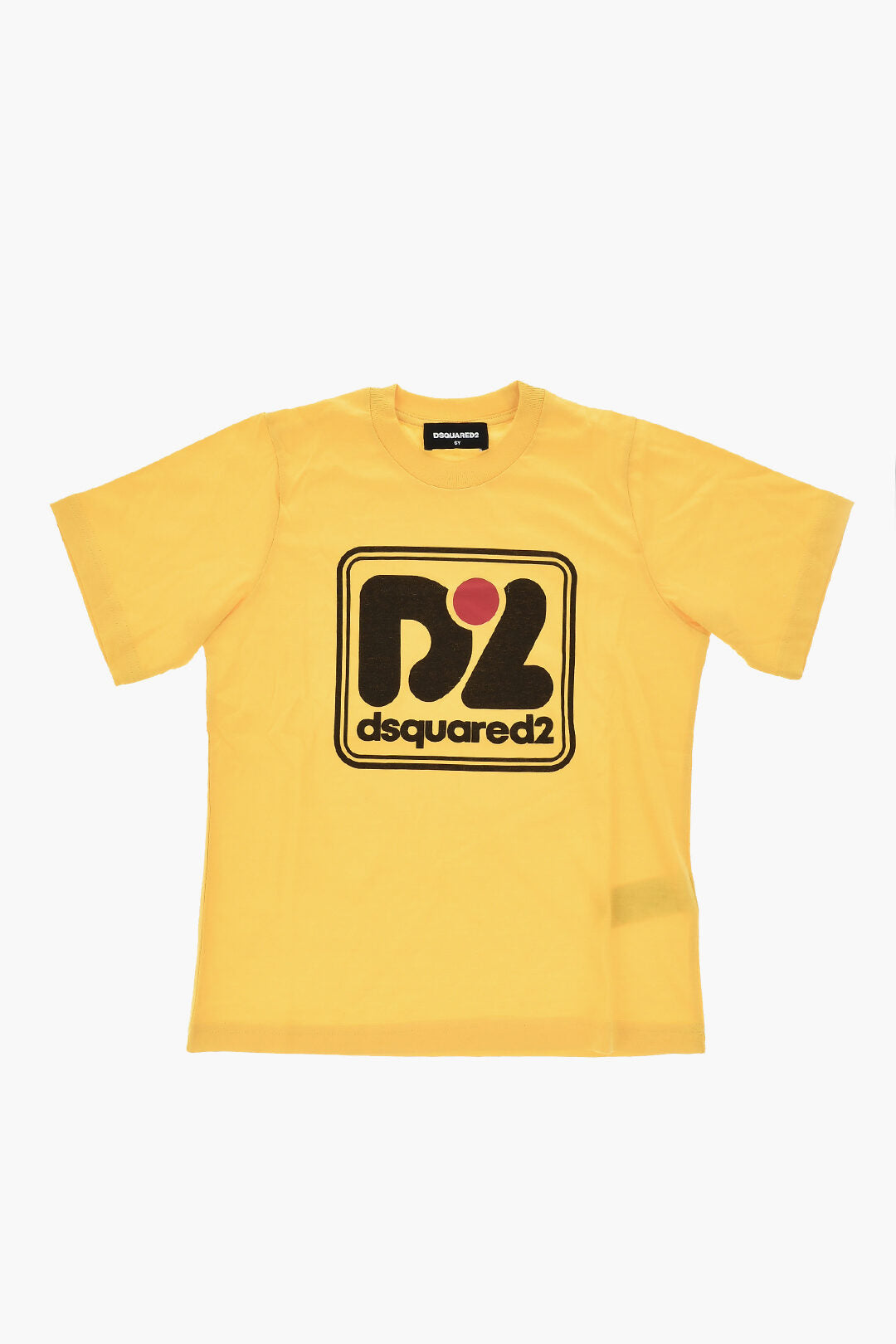 Dsquared2 Kids 3000~Crewneck Cotton Jersey T-Shirt SLOUCH FIT with Front Print