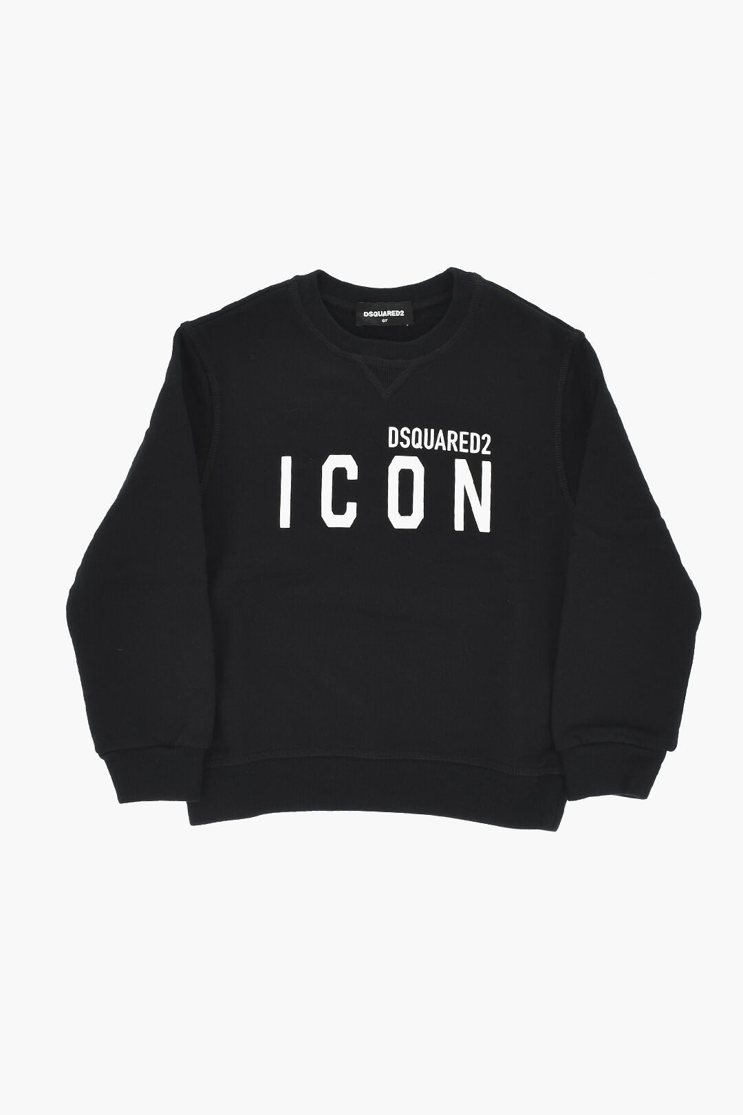 Dsquared2 Kids 3500~ICON Brushed Cotton Crewneck Sweatshirt RELAX With Printed Logo