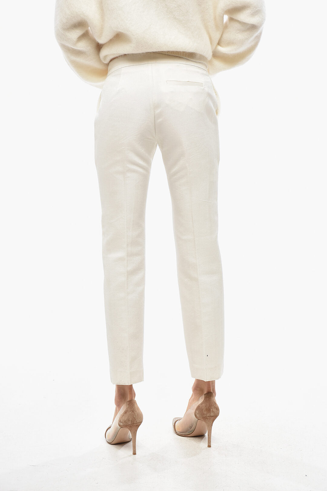 Sa Su Phi 2405~Wool-Blend Cigarette Pants ANGELA