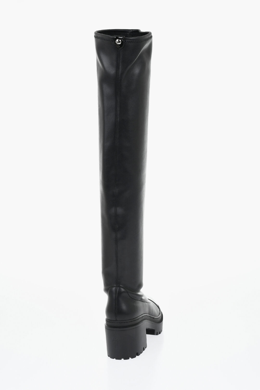 Giuseppe Zanotti 3500~Eco-leather Over-the-knee Boots with Patent-effect Toe, view 2