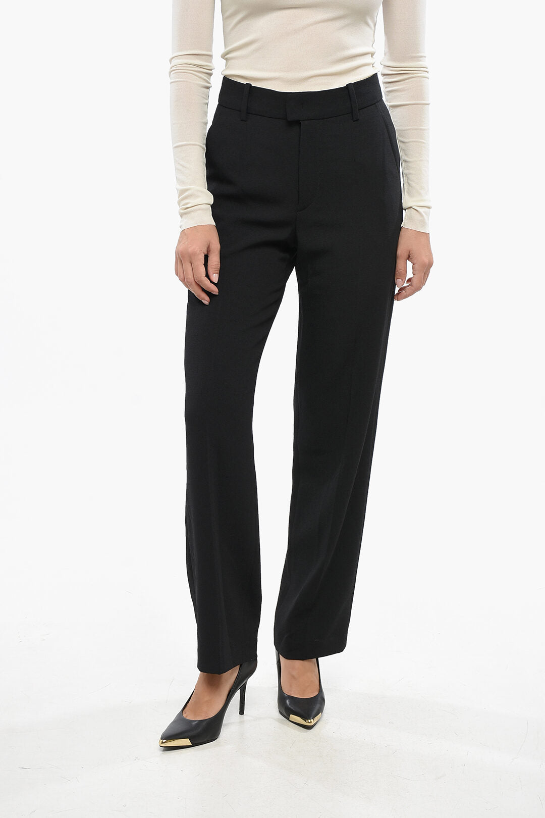 Isabel Marant 3500~Straight Trousers REDANA with Belt Loops