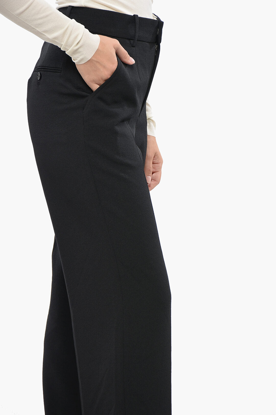 Isabel Marant 3500~Straight Trousers REDANA with Belt Loops, view 2