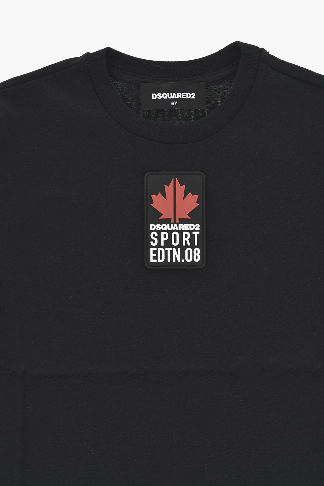 Dsquared2 Kids 3500~SPORT EDTN.08 Cotton Crewneck T-Shirt Relax Fit With Embossed Logo, view 2