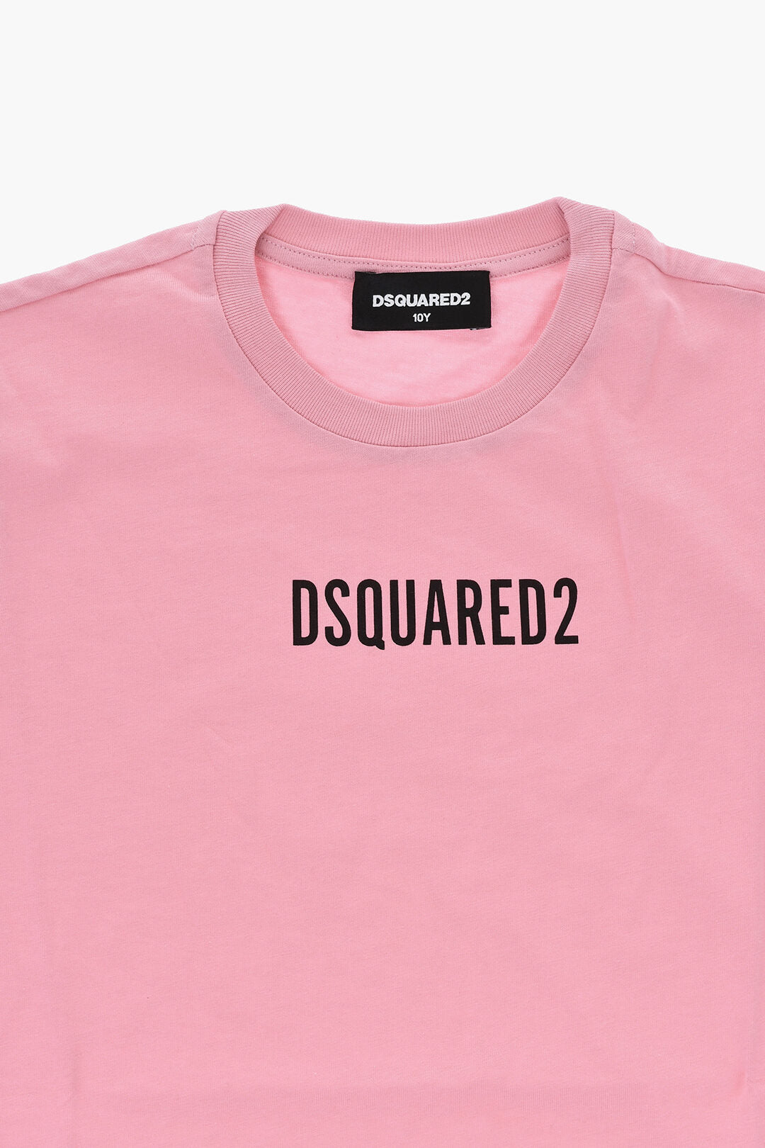 Dsquared2 Kids 3050~Crew-Neck T-Shirt RELAX in Solid Color with Printed Logo, view 2
