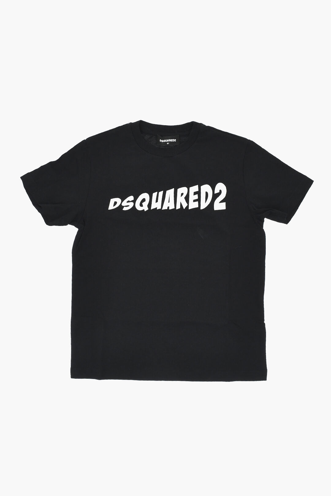 Dsquared2 Kids 3500~Crew-Neck T-Shirt RELAX in Solid Color with Printed Logo