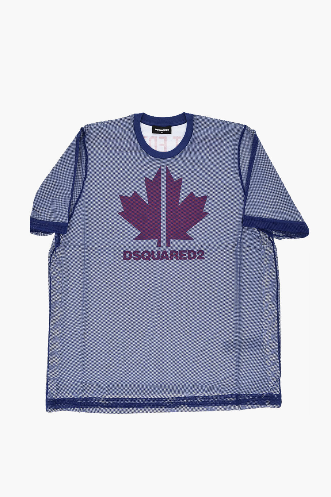 Dsquared2 Kids 2405~Cotton Crew-Neck T-Shirt SLOUCH FIT with Perforated Insert