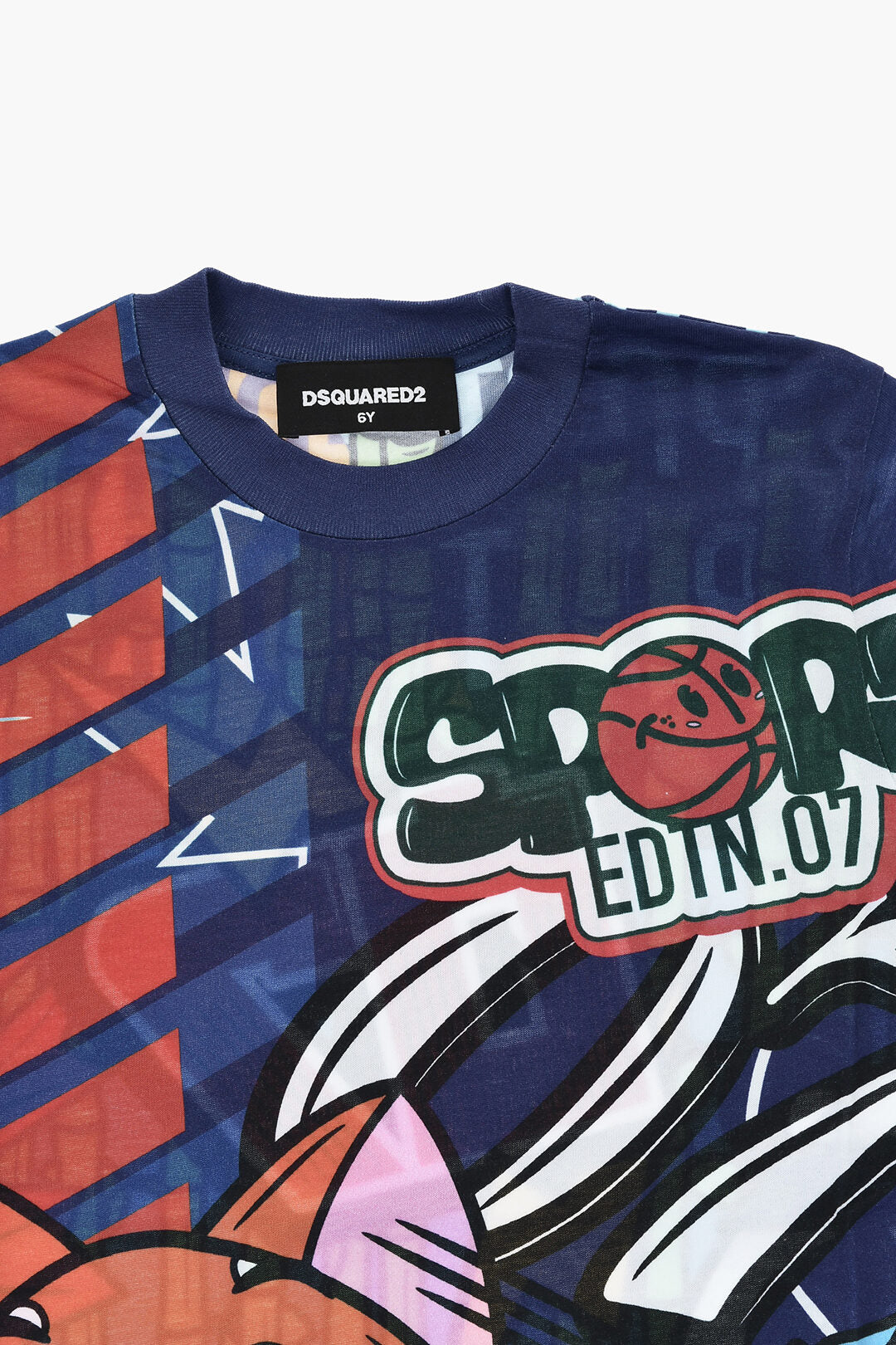 Dsquared2 Kids 3250~Crew-Neck T-Shirt SLOUCH FIT Printed
