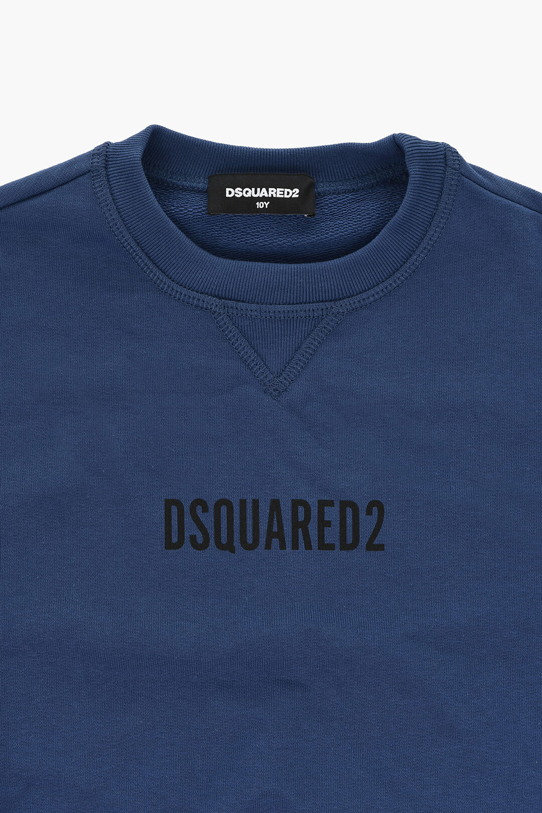 Dsquared2 Kids 2405~Cotton Crew-Neck Sweatshirt RELAX with Contrast Logo, view 2