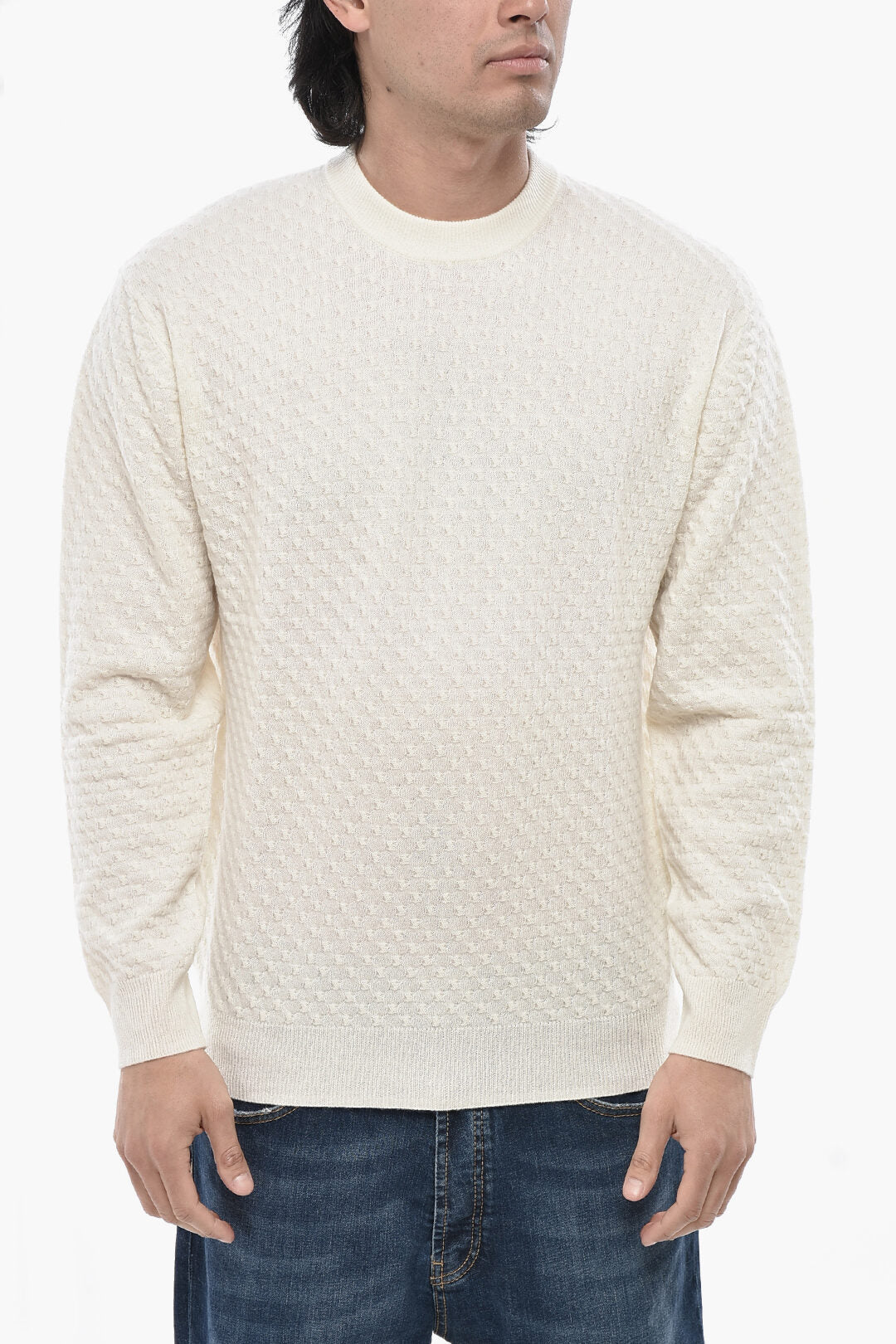 Paolo Pecora 2405~Virgin Wool Crewneck Sweater
