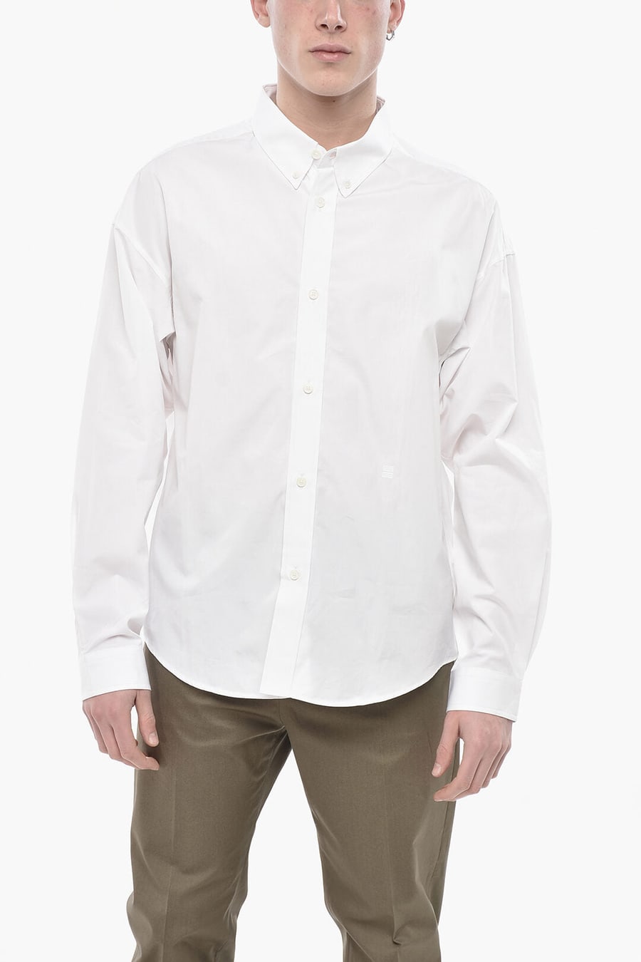 Givenchy 0130~Cotton Poplin Button-Down Shirt