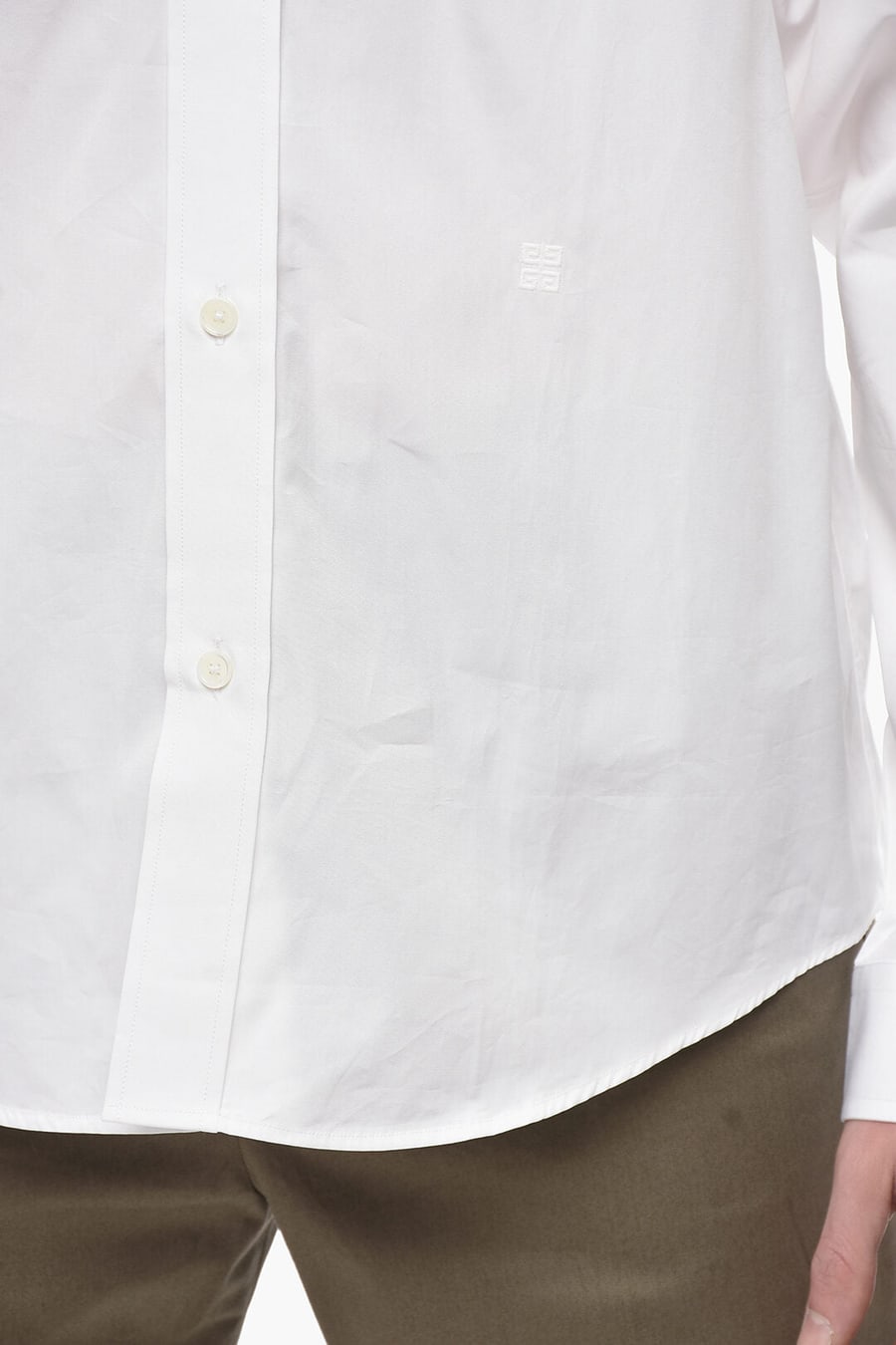 Givenchy 0130~Cotton Poplin Button-Down Shirt, view 3