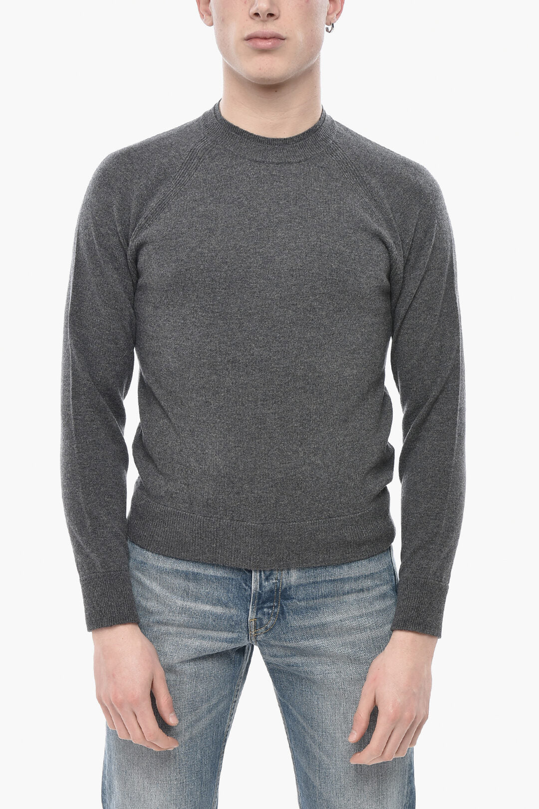 Paolo Pecora 2470~Virgin Wool Solid Crewneck Sweater
