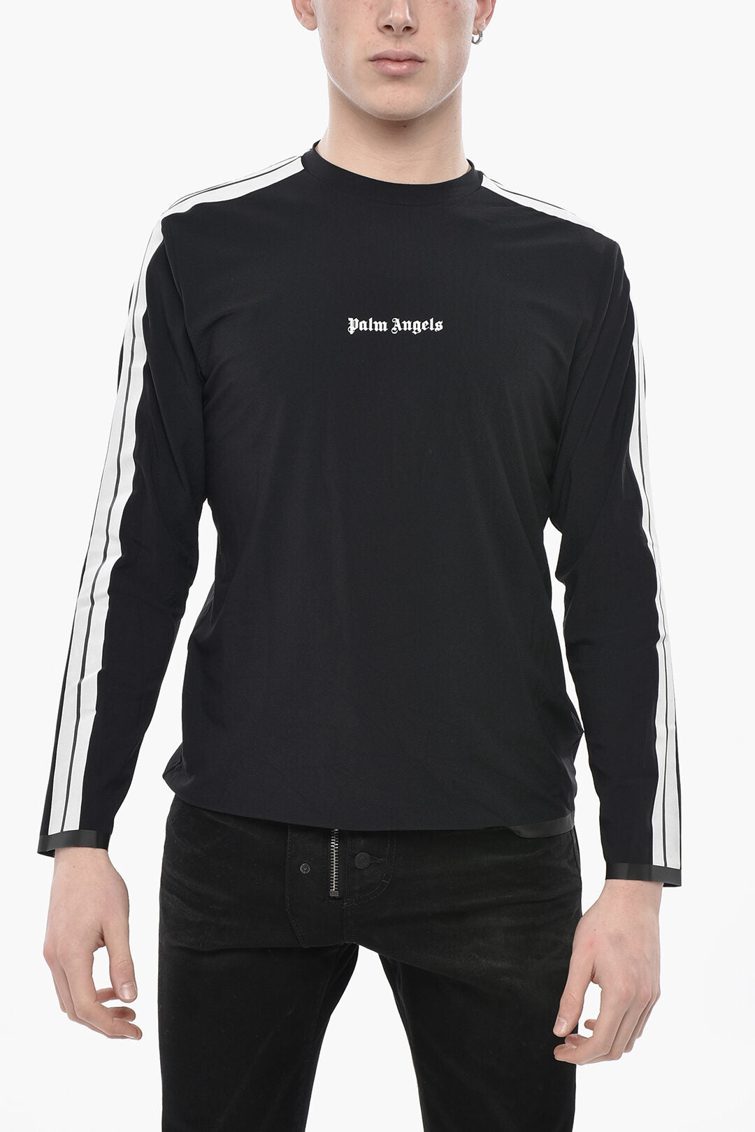 Palm Angels 3500~Tech Fabric Long-Sleeve T-Shirt PERFORMANCE