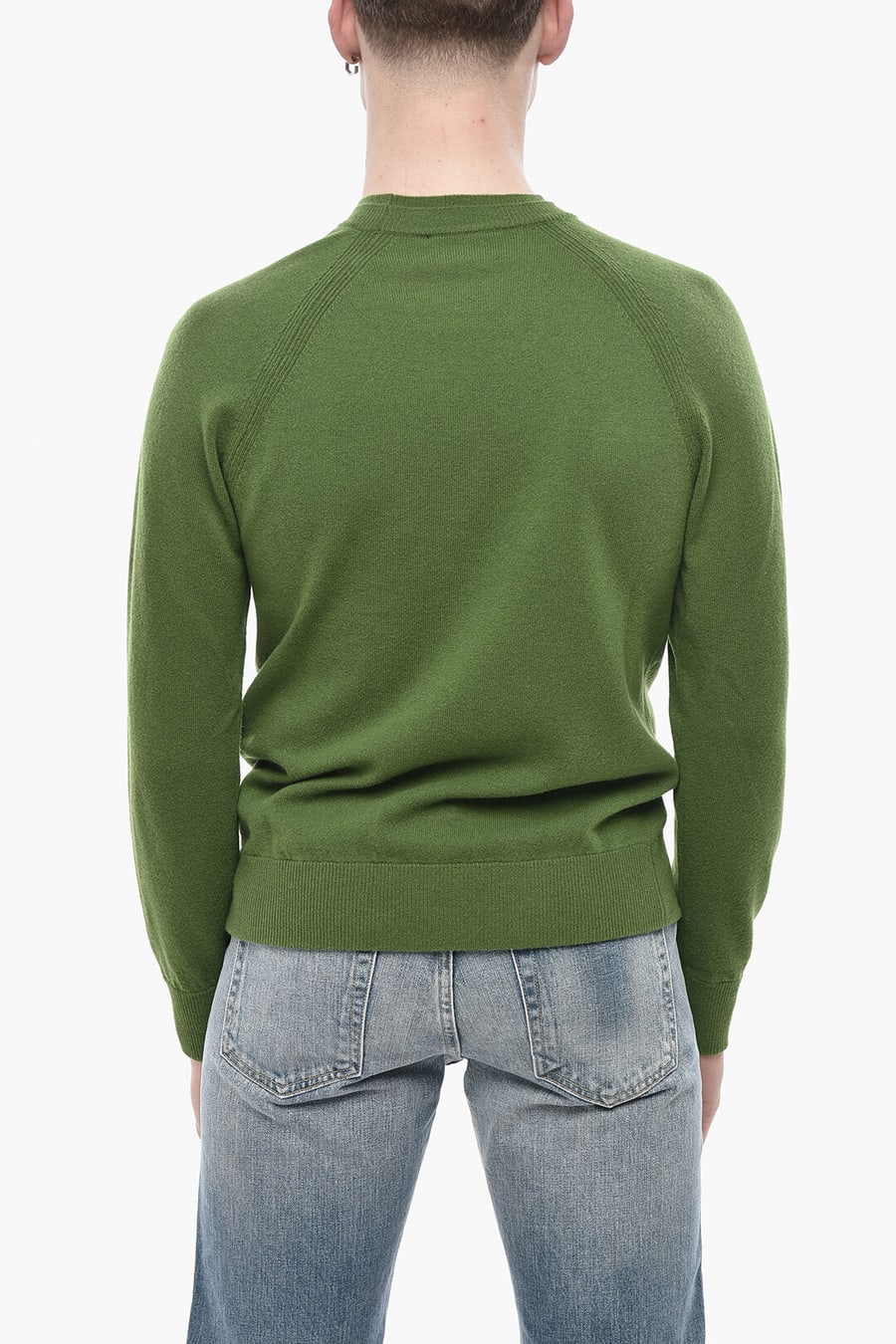Paolo Pecora 2850~Solid Crewneck Sweater, view 2