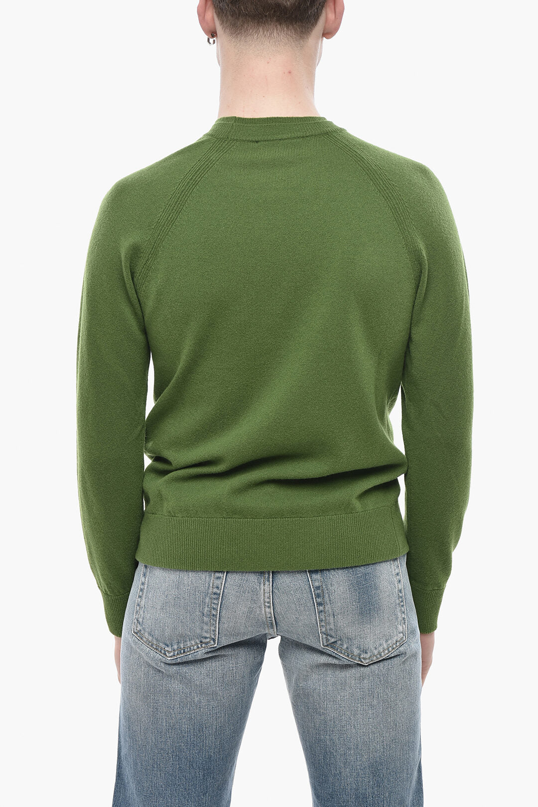 Paolo Pecora 2850~Solid Crewneck Sweater, view 2