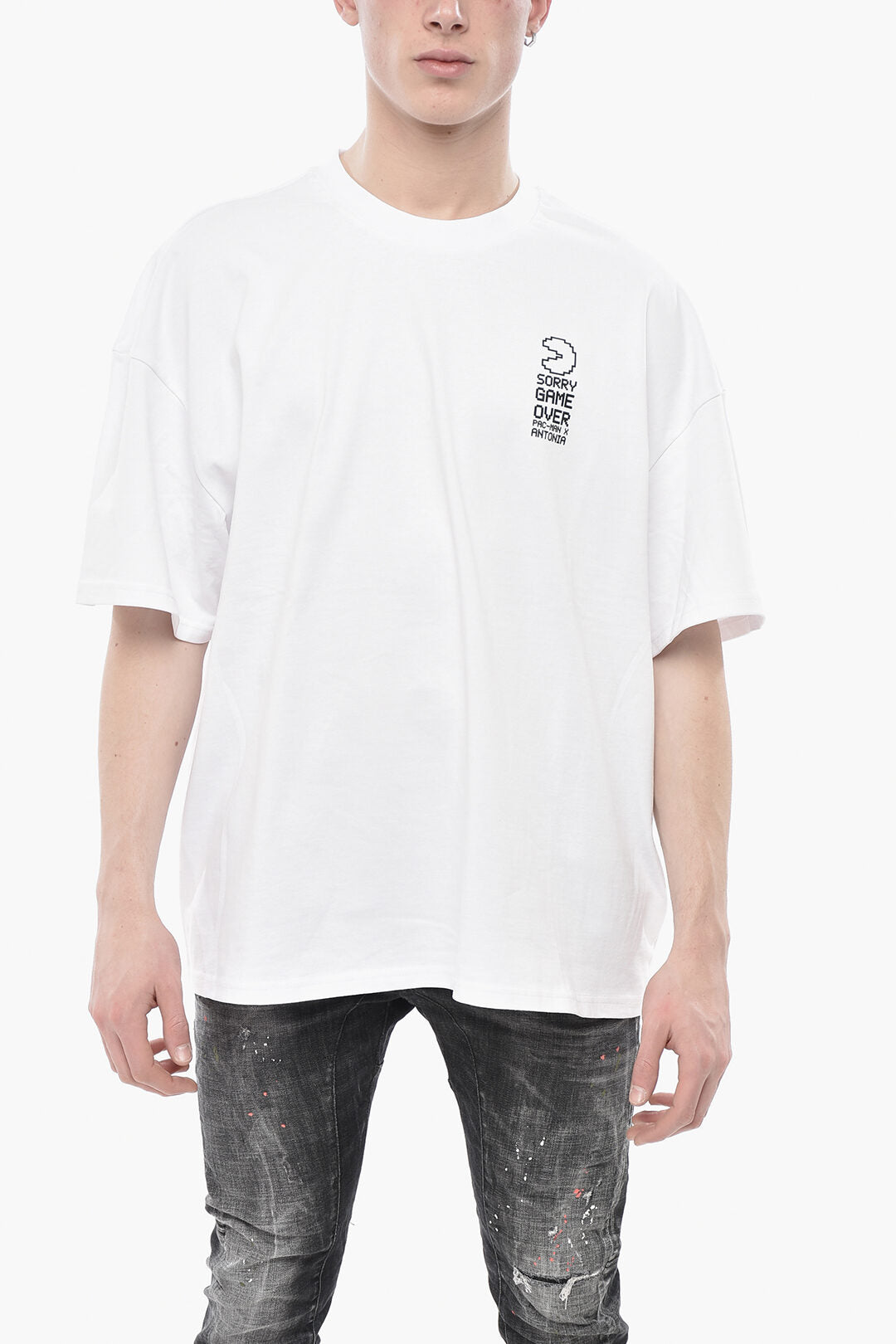 W/Studio 2405~PAC-MAN ANTONIA Crew Neck Printed T-Shirt