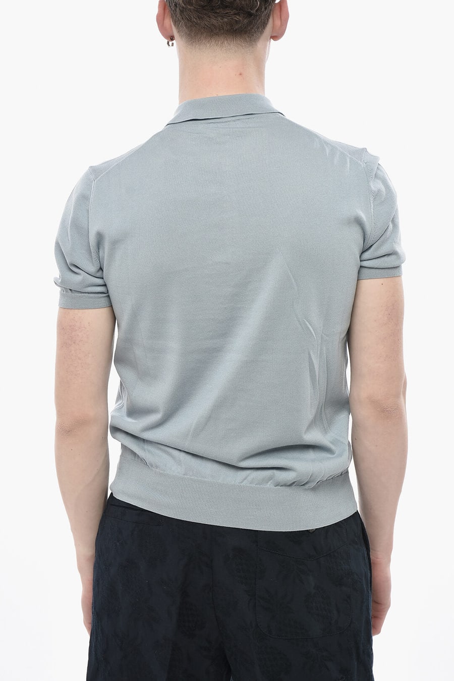 Altea 2405~Solid Lightweight Cotton Polo, view 2