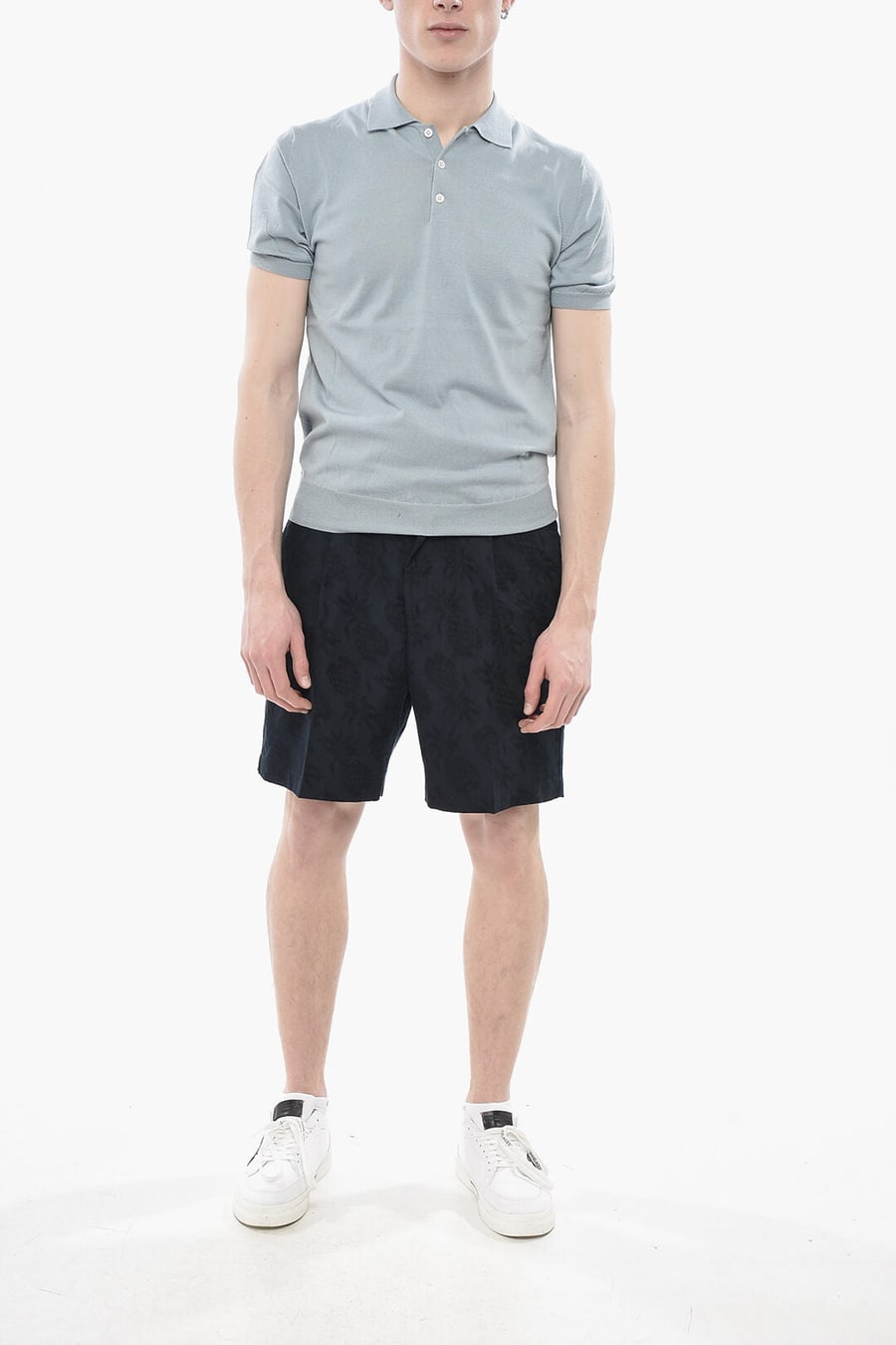 Altea 2405~Solid Lightweight Cotton Polo, view 4