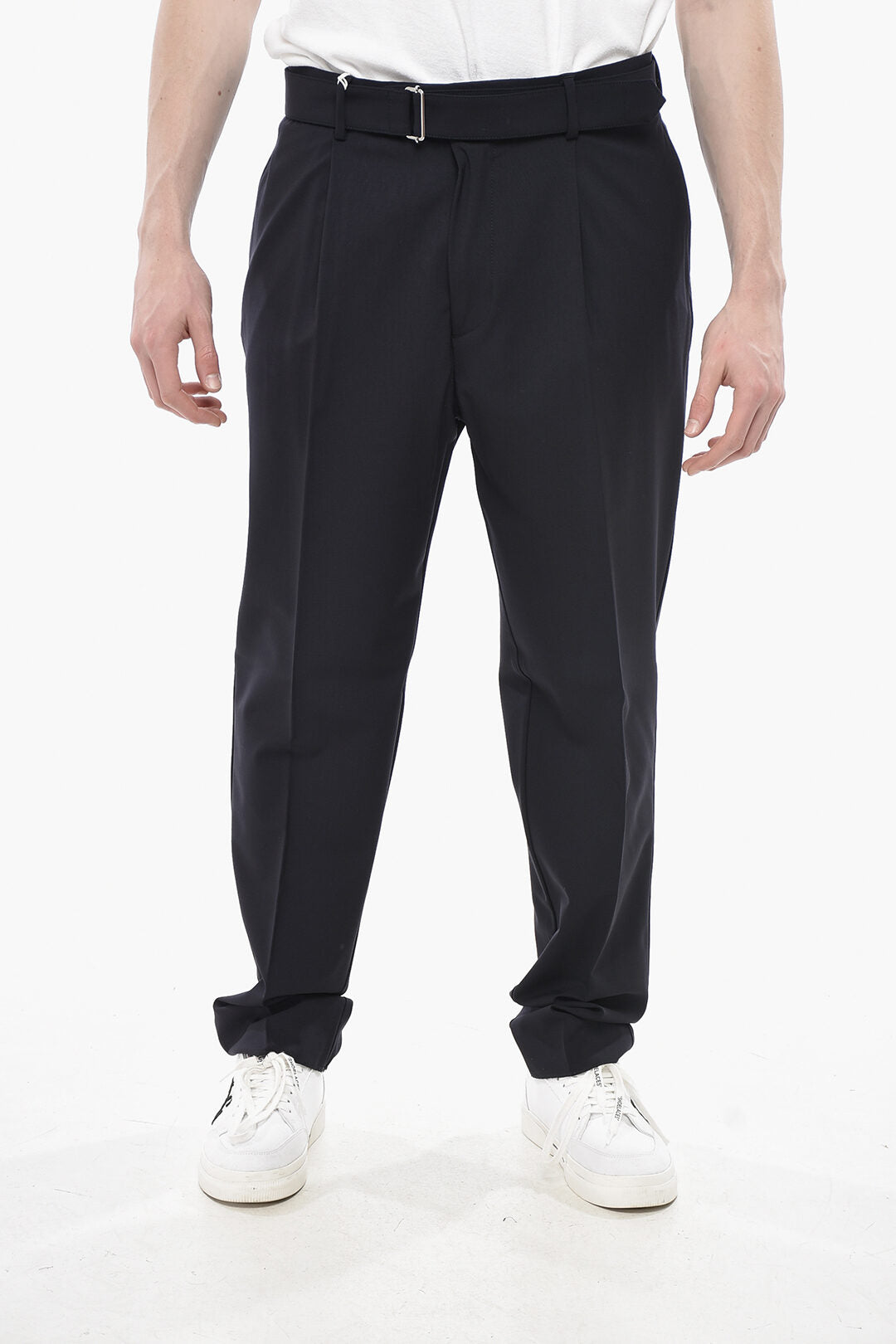Altea 2405~Virgin Wool Trousers With Belt
