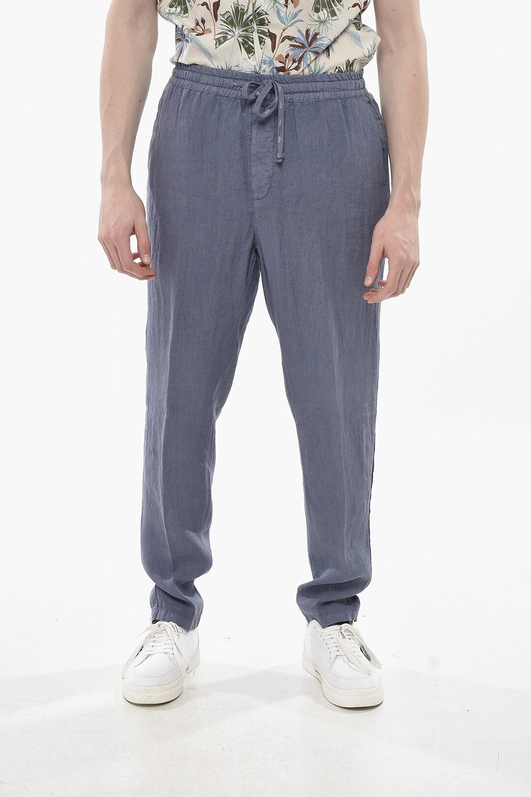 Altea 2405~Linen Trousers MATTIA With Elastic Waist