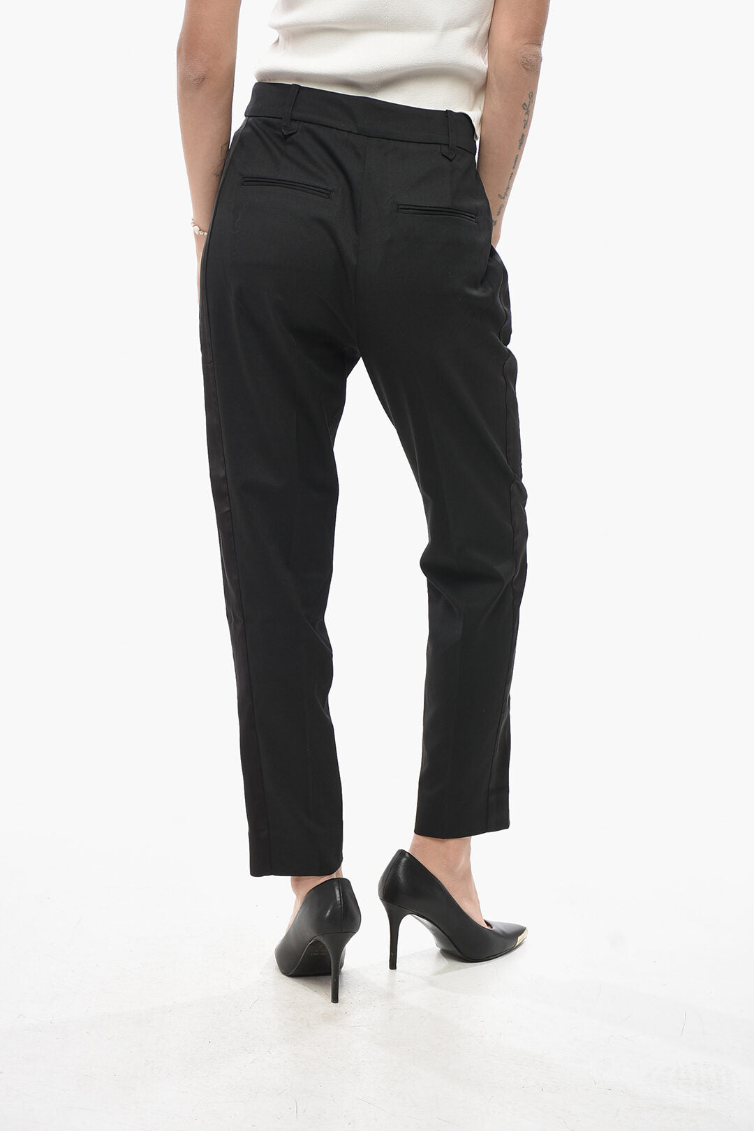 AllSaints 3500~4-Pocket Trousers with Satin Side Stripes
