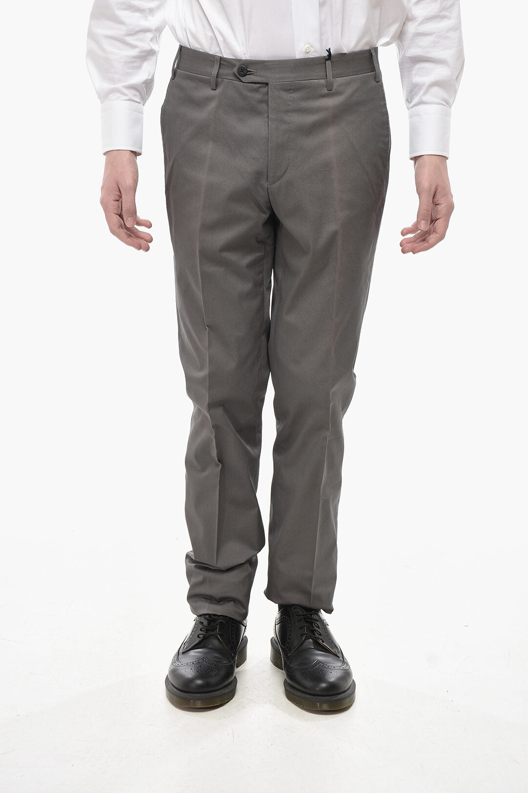 Corneliani 2470~Cotton Trousers with Belt Loops