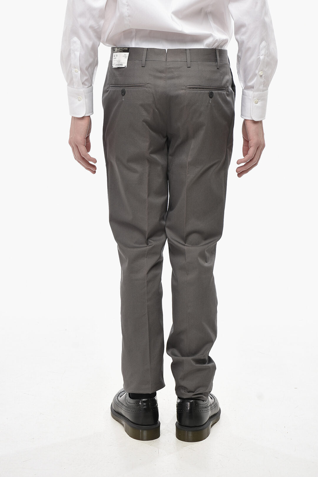 Corneliani 2470~Cotton Trousers with Belt Loops, view 2