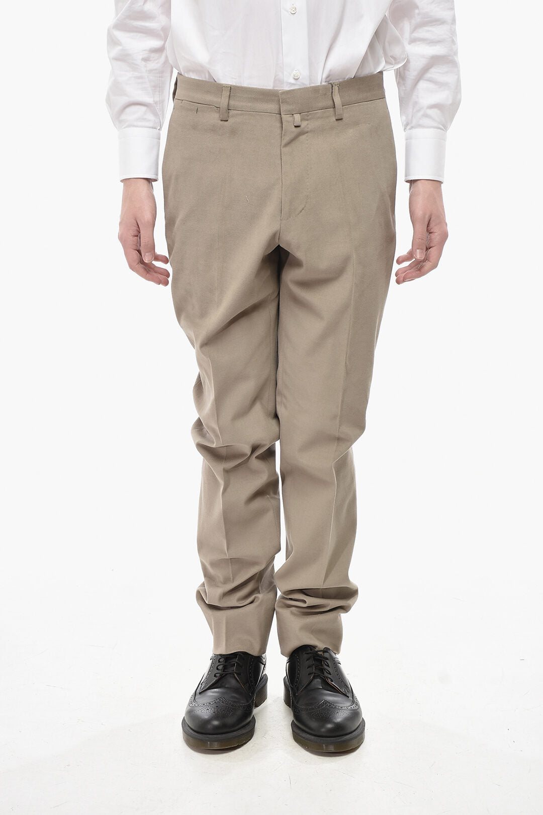Corneliani 2500~CIRCLE Cotton-Blend Twill Chino Trousers
