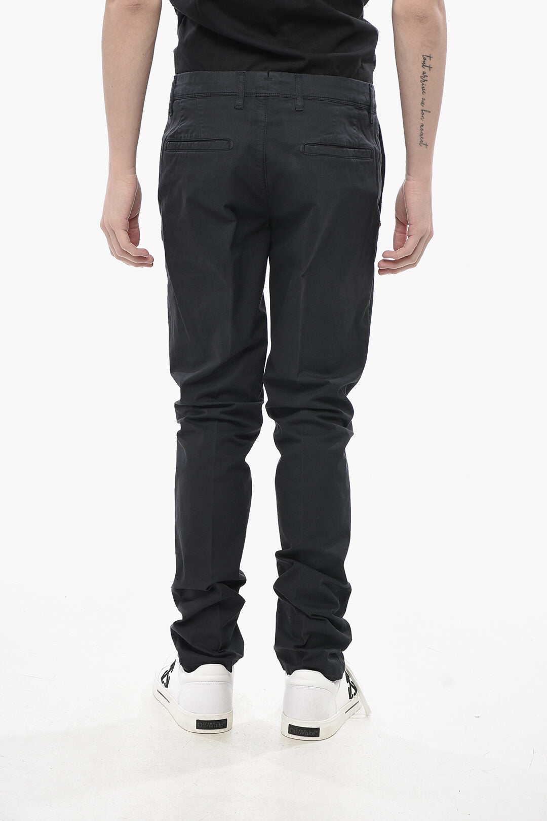 Corneliani 2405~CC COLLECTION Stretch Cotton Chino Trousers, view 2