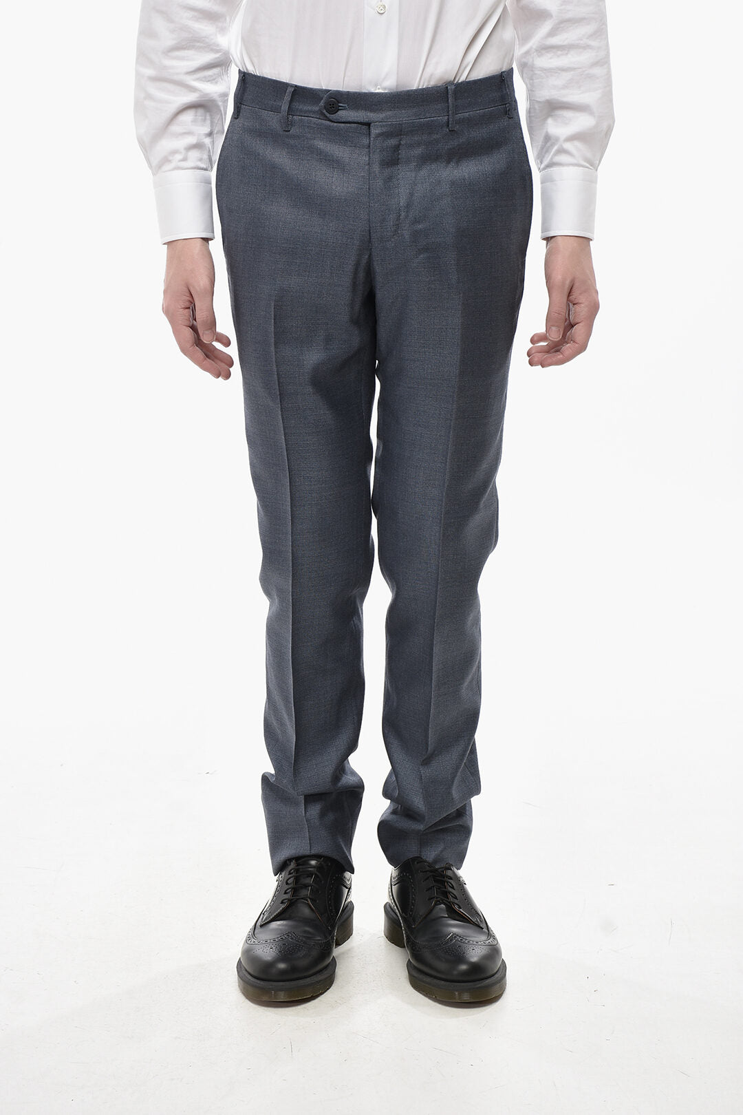 Corneliani 2405~4-Pocket Silk-Blend Trousers with Belt Loops
