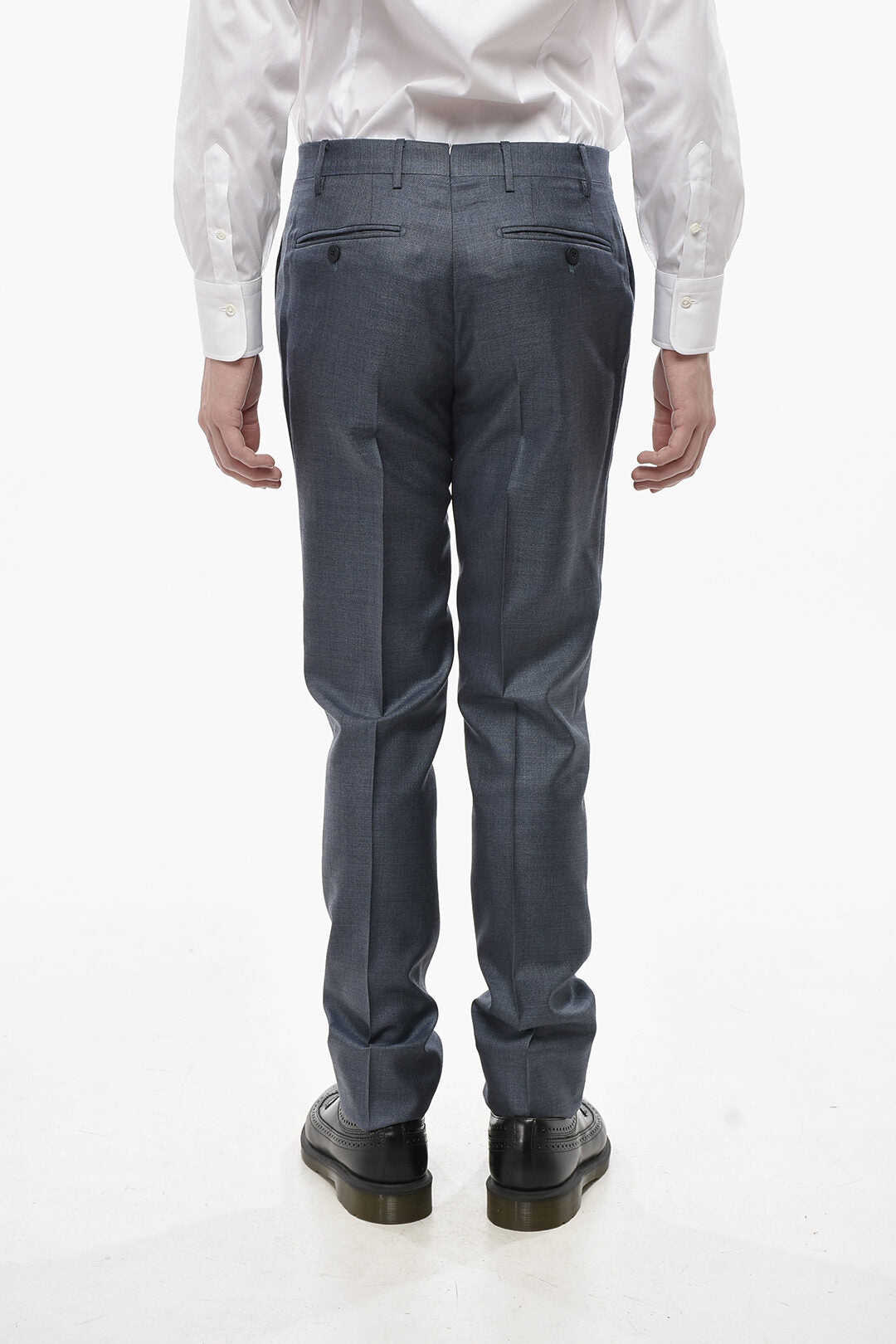 Corneliani 2405~4-Pocket Silk-Blend Trousers with Belt Loops, view 2