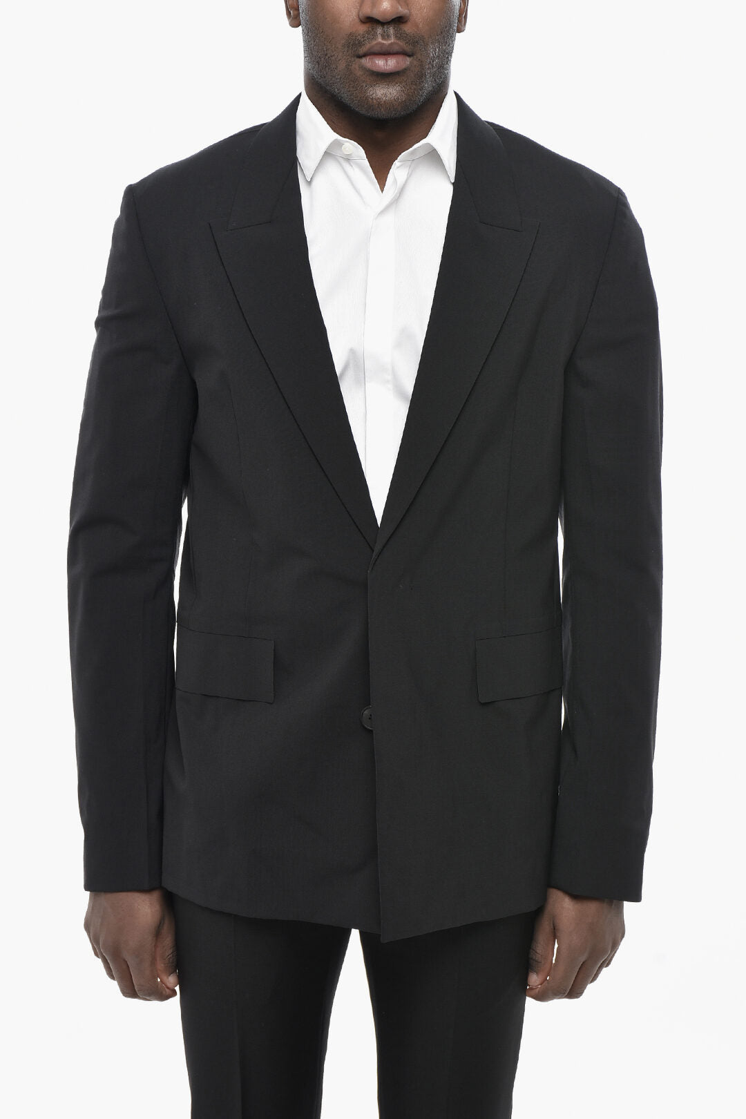 Givenchy 3500~Unlined Stretch Wool Blazer with Flap Pockets