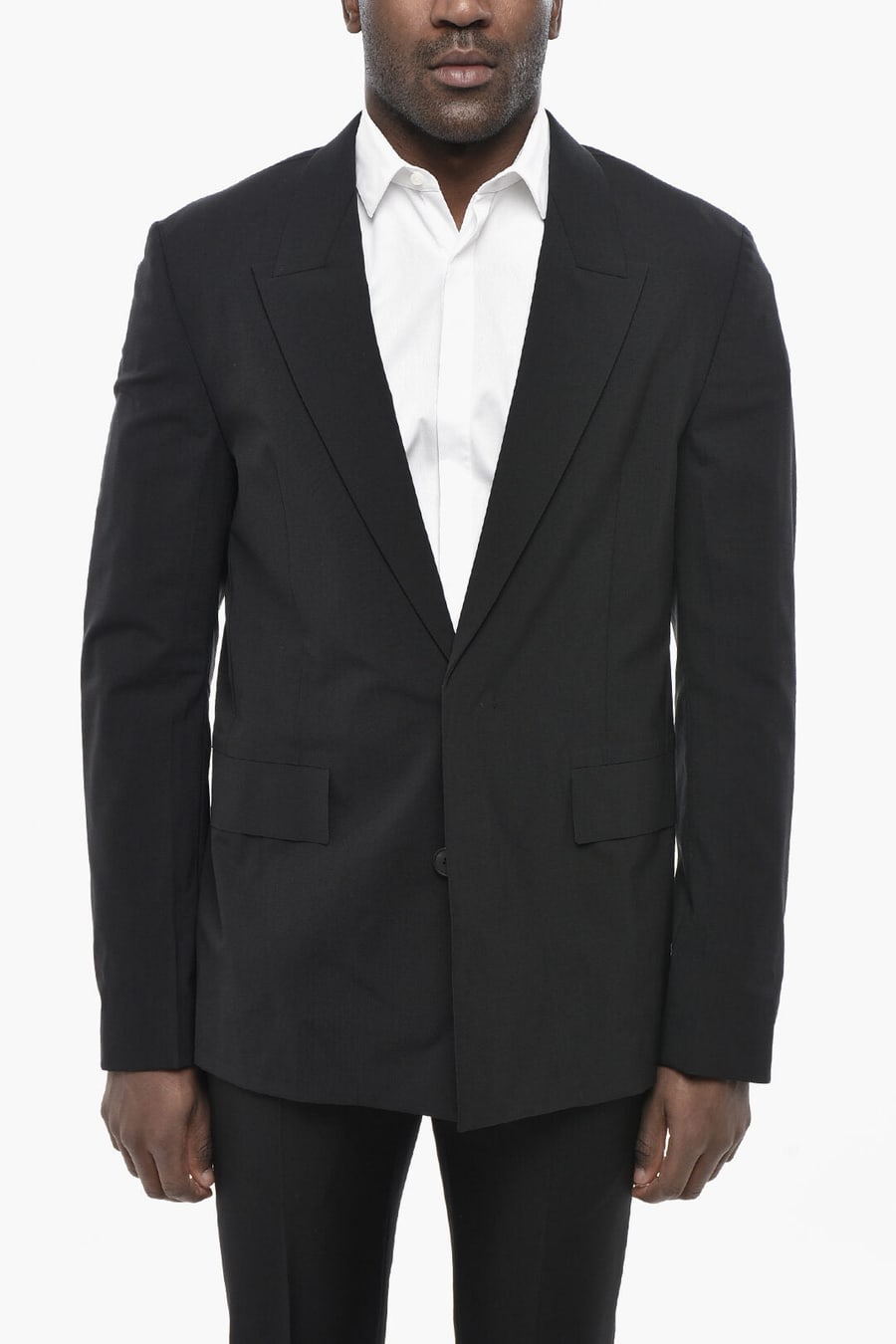 Givenchy 3500~Unlined Stretch Wool Blazer with Flap Pockets