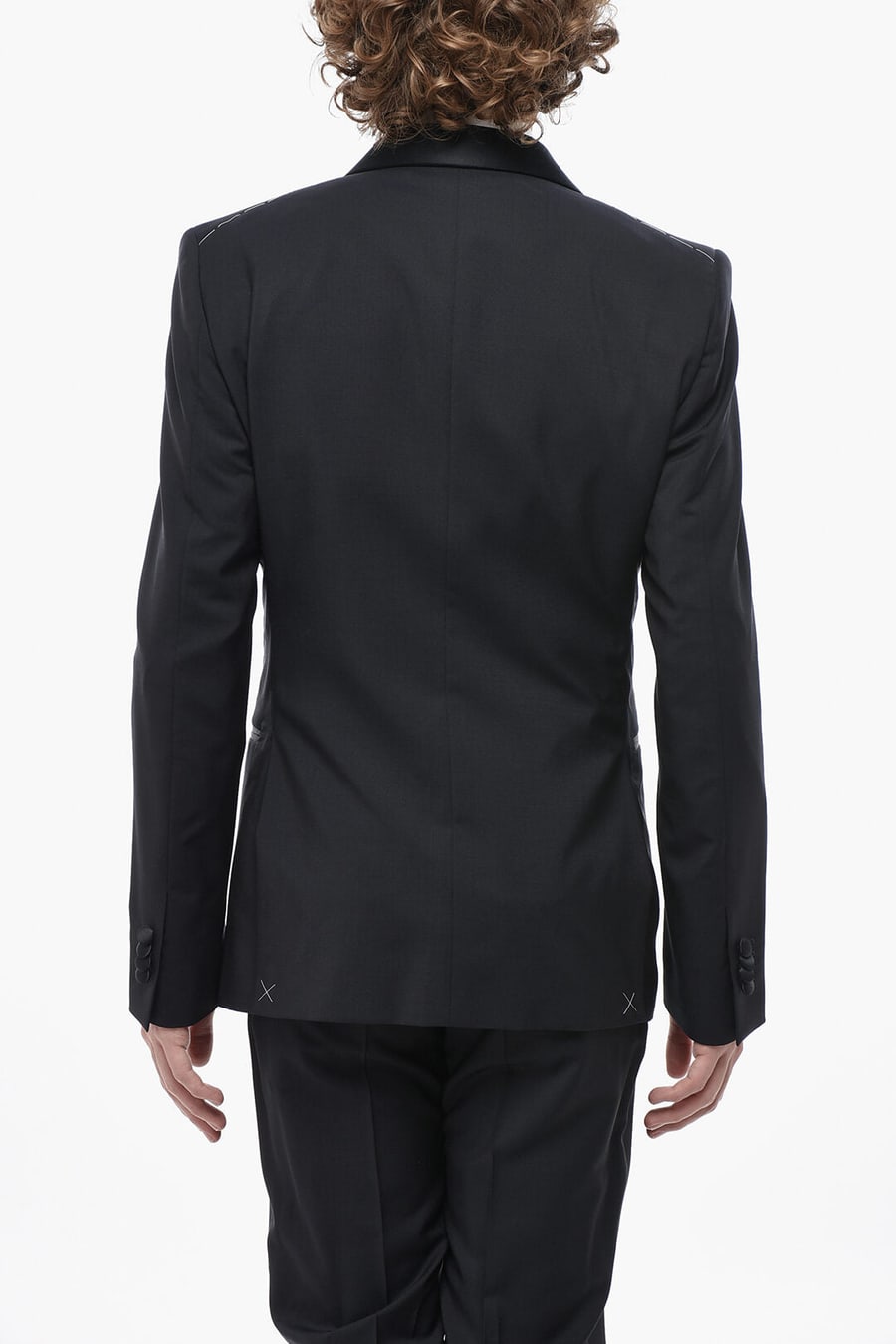 Corneliani 2405~CODE 3-Piece Virgin Wool Suit with Shawl Lapel, view 4