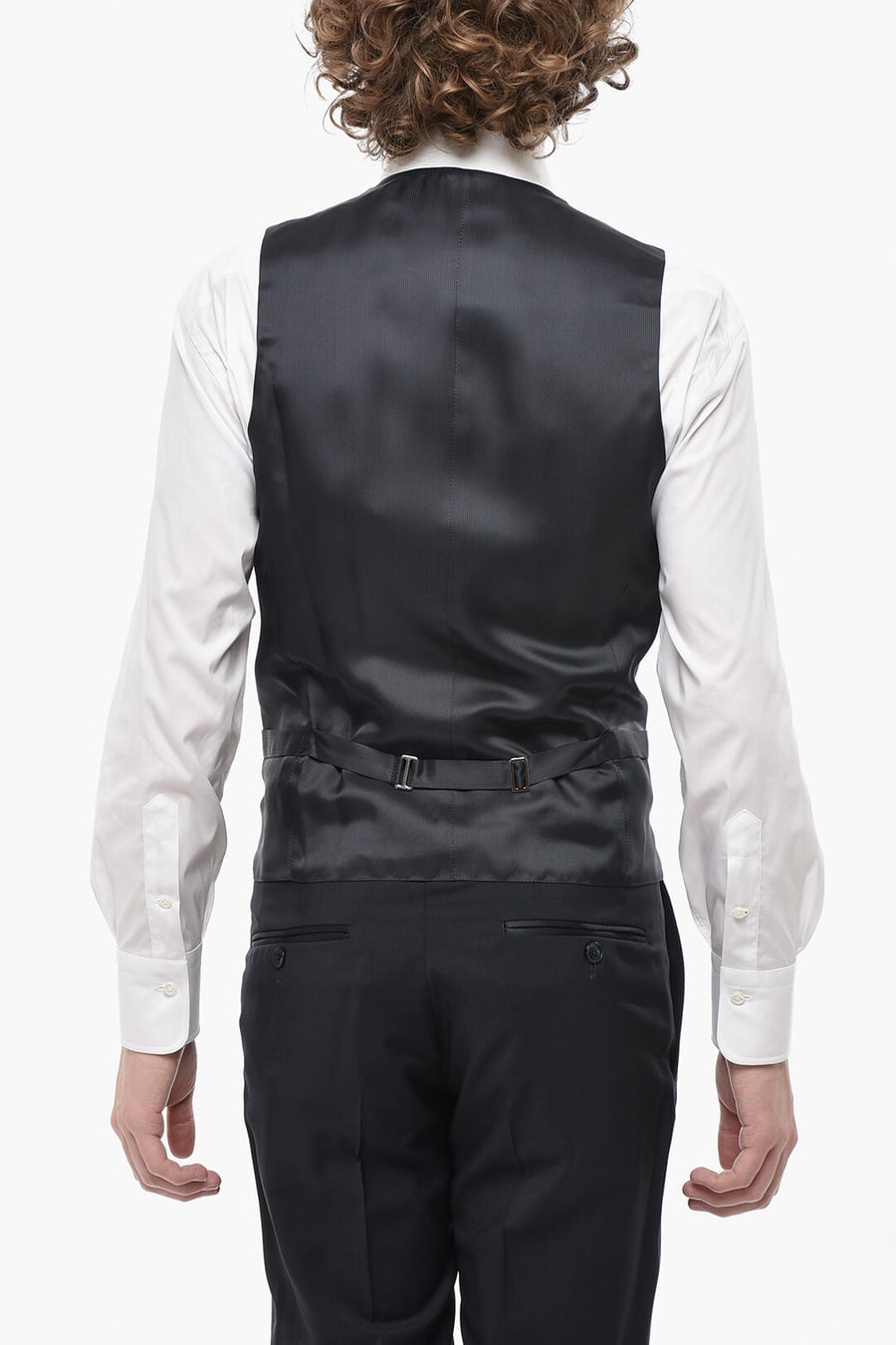 Corneliani 2405~CODE 3-Piece Virgin Wool Suit with Shawl Lapel, view 6