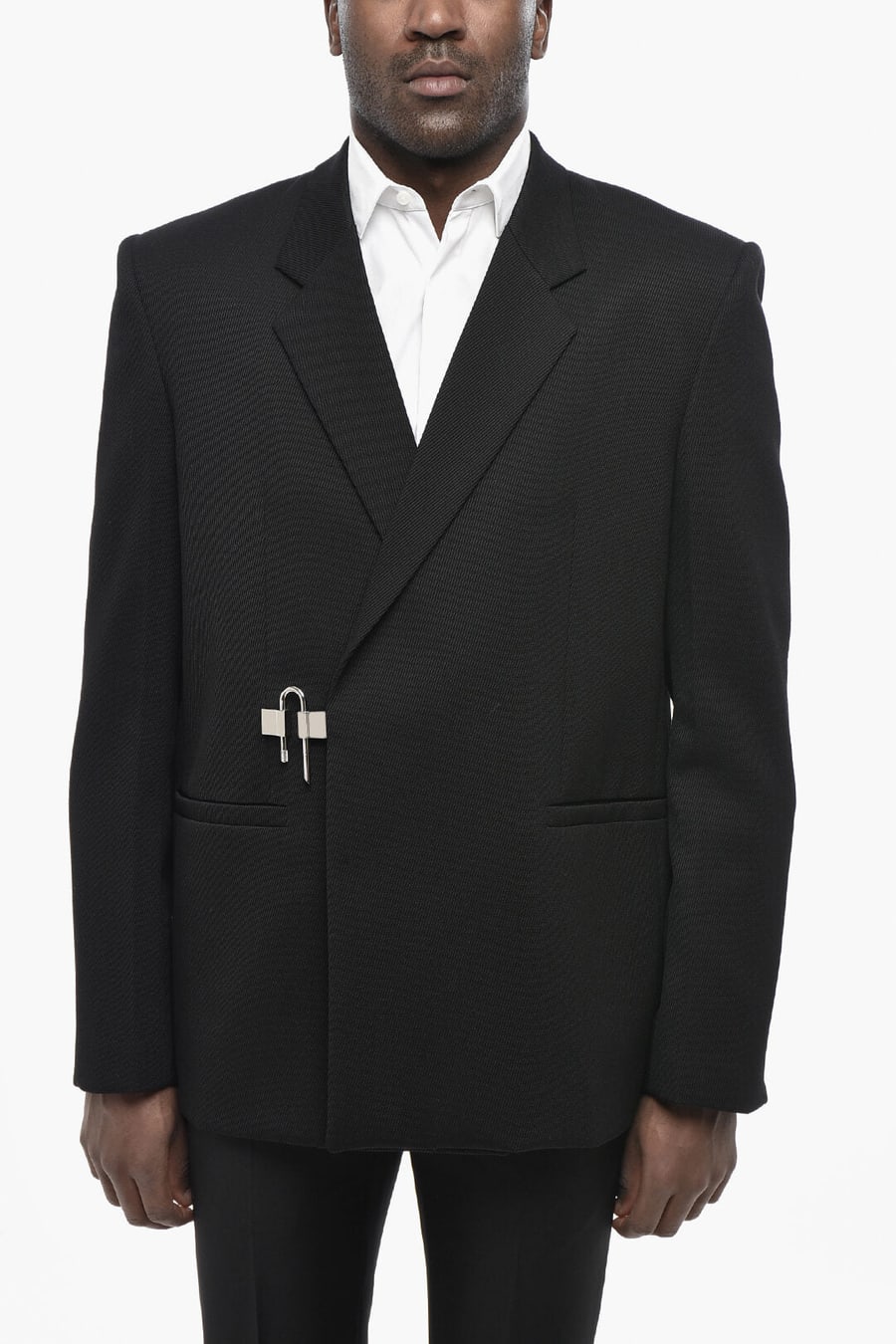 Givenchy 0130~Wool-Twill Double-Breasted Blazer LOCK