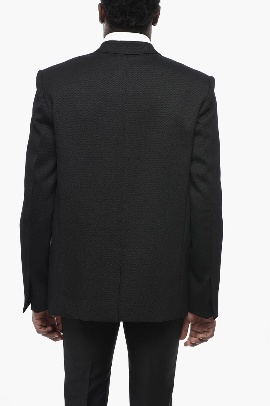 Givenchy 0130~Wool-Twill Double-Breasted Blazer LOCK, view 2