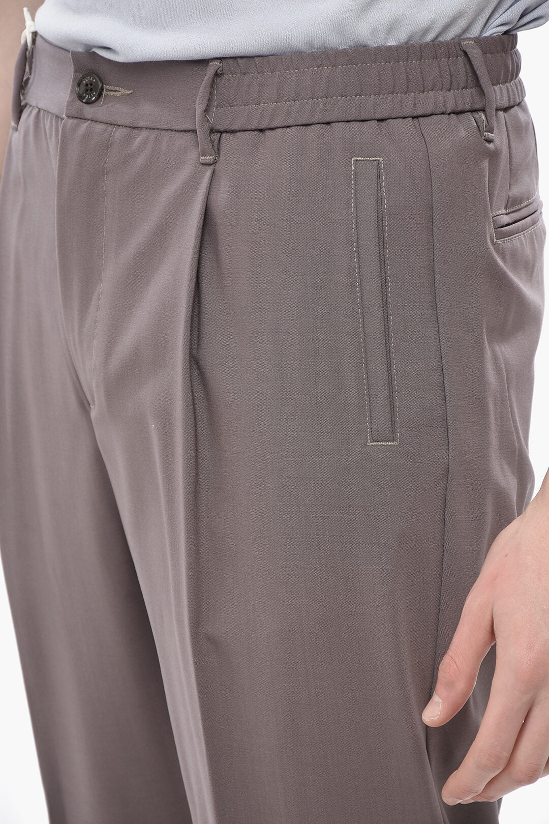 Altea 2550~Virgin Wool Trousers WAYNE with 1 Pleat, view 2
