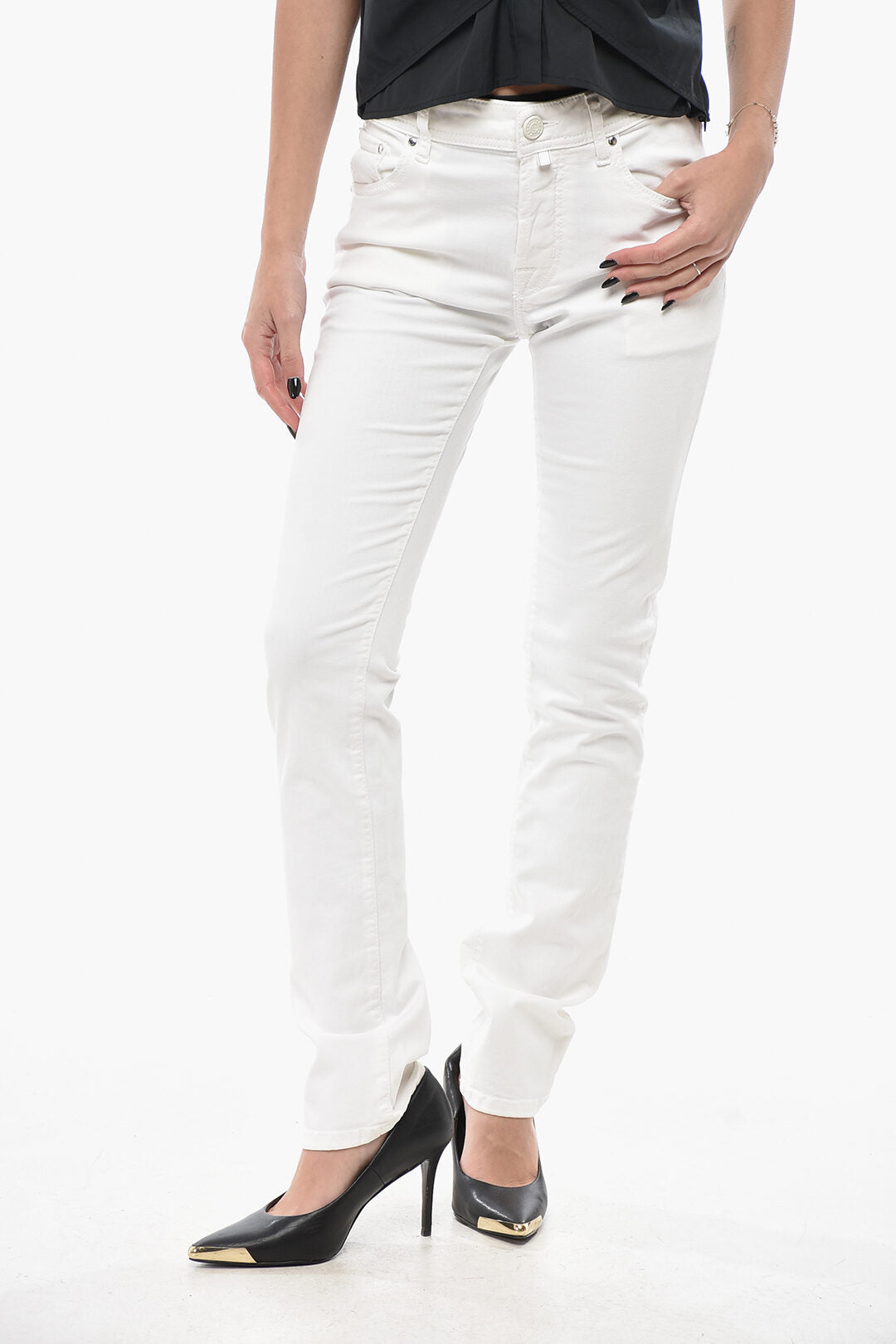 Jacob Cohen 2405~Stretch Cotton Slim-Fit Jeans 22cm