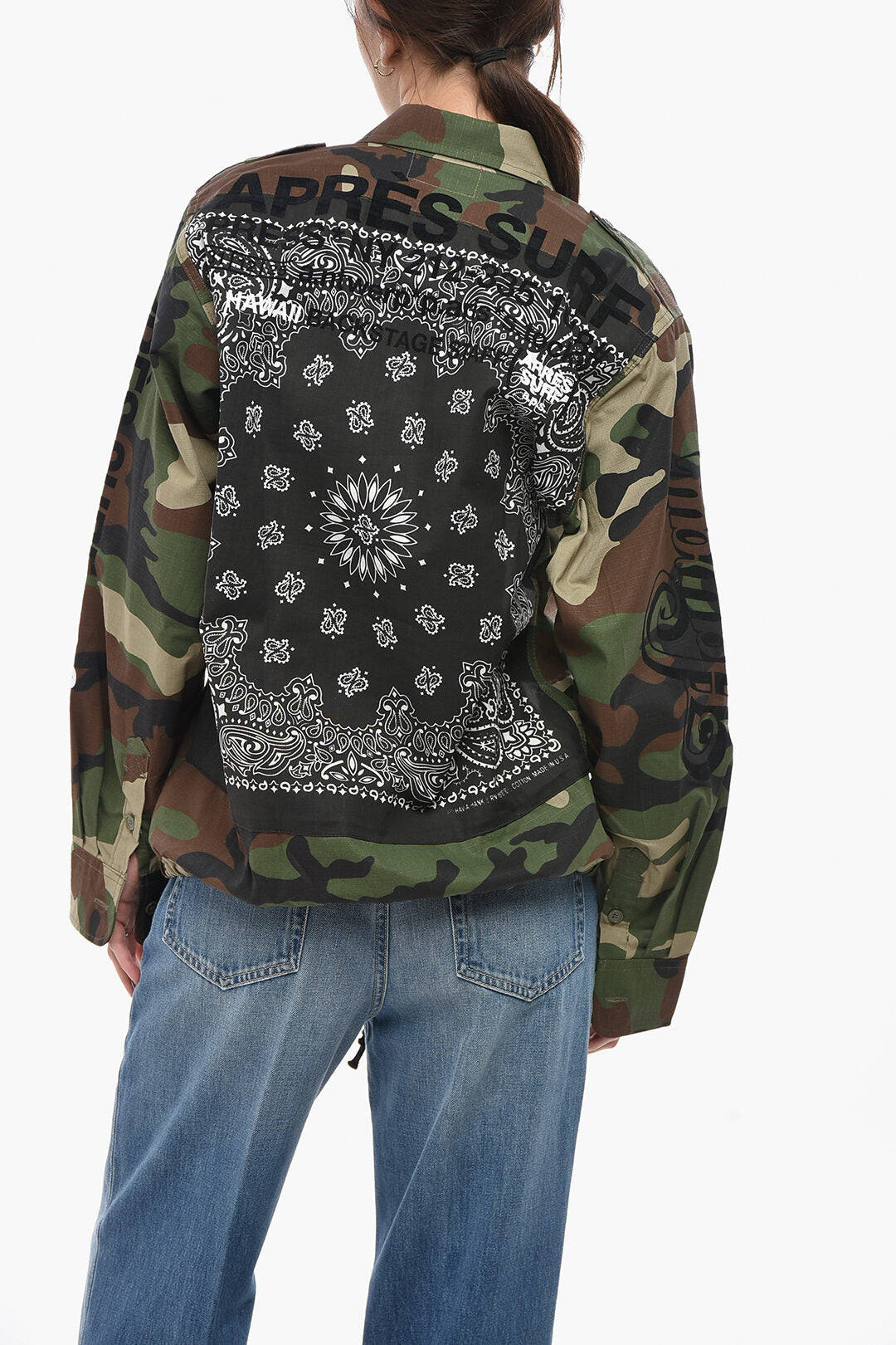 Apres Surf 2800~Overshirt SAVANA with Flocked Print and Camouflage Pattern, view 2