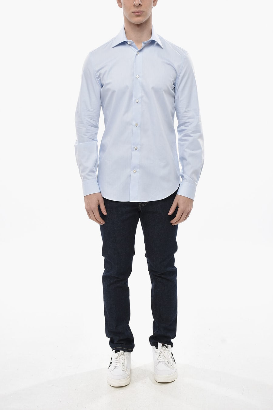 Vincenzo di Ruggiero 2750~Cotton Poplin Shirt with French Collar, view 4