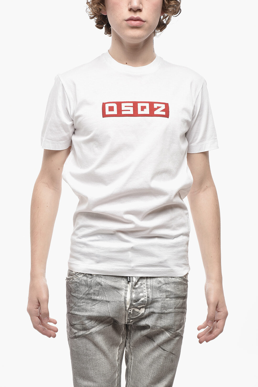Dsquared2 2405~Crewneck T-Shirt DSQ2 with Front Print