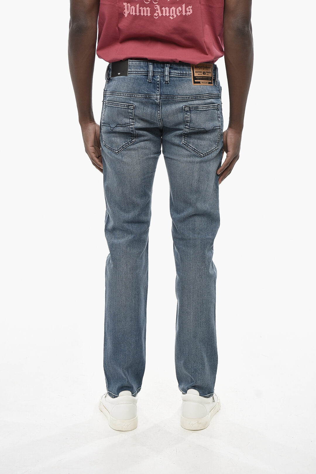 Diesel 2405~Straight Fit Jeans SAFADO-X With Logo Button 18cm L32