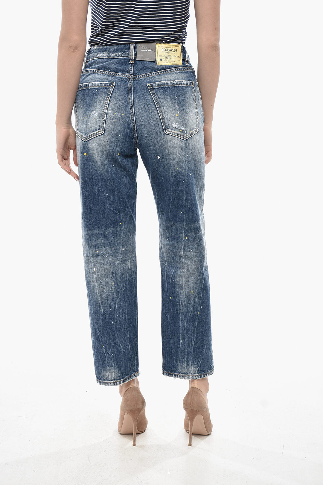 Dsquared2 2405~Regular Fit Jeans BOSTON with Paint Effect 20cm, view 2