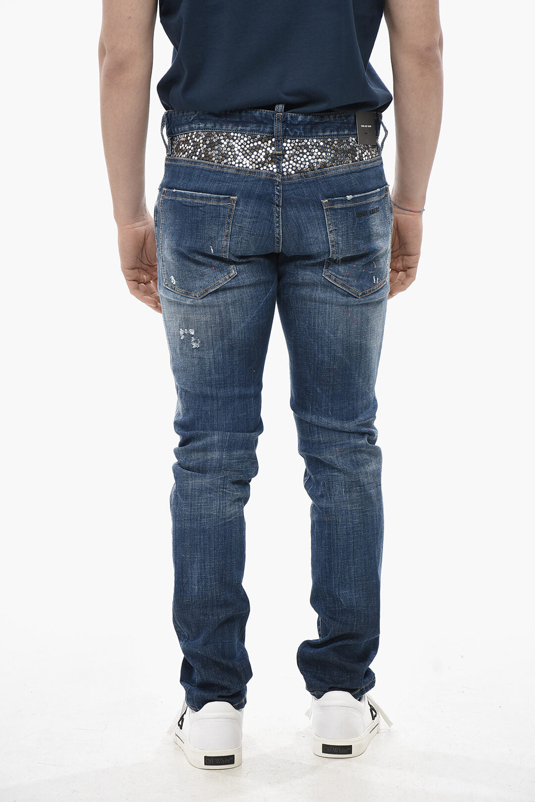 Dsquared2 2405~Jeans COOL GUY Vintage Effect with Studs 16cm, view 2
