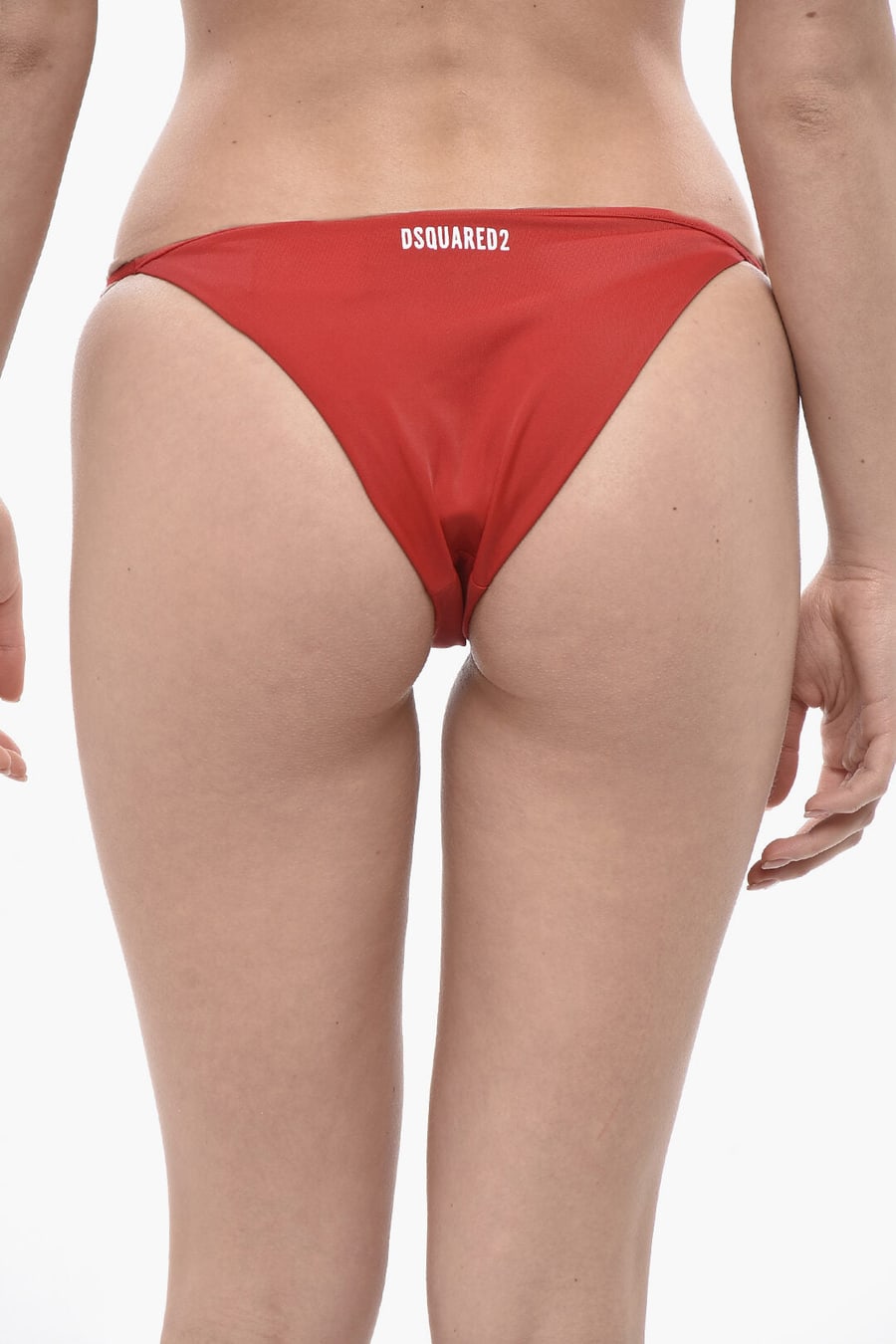 Dsquared2 2550~Solid-Color Bikini Briefs With Printed Logo, view 2