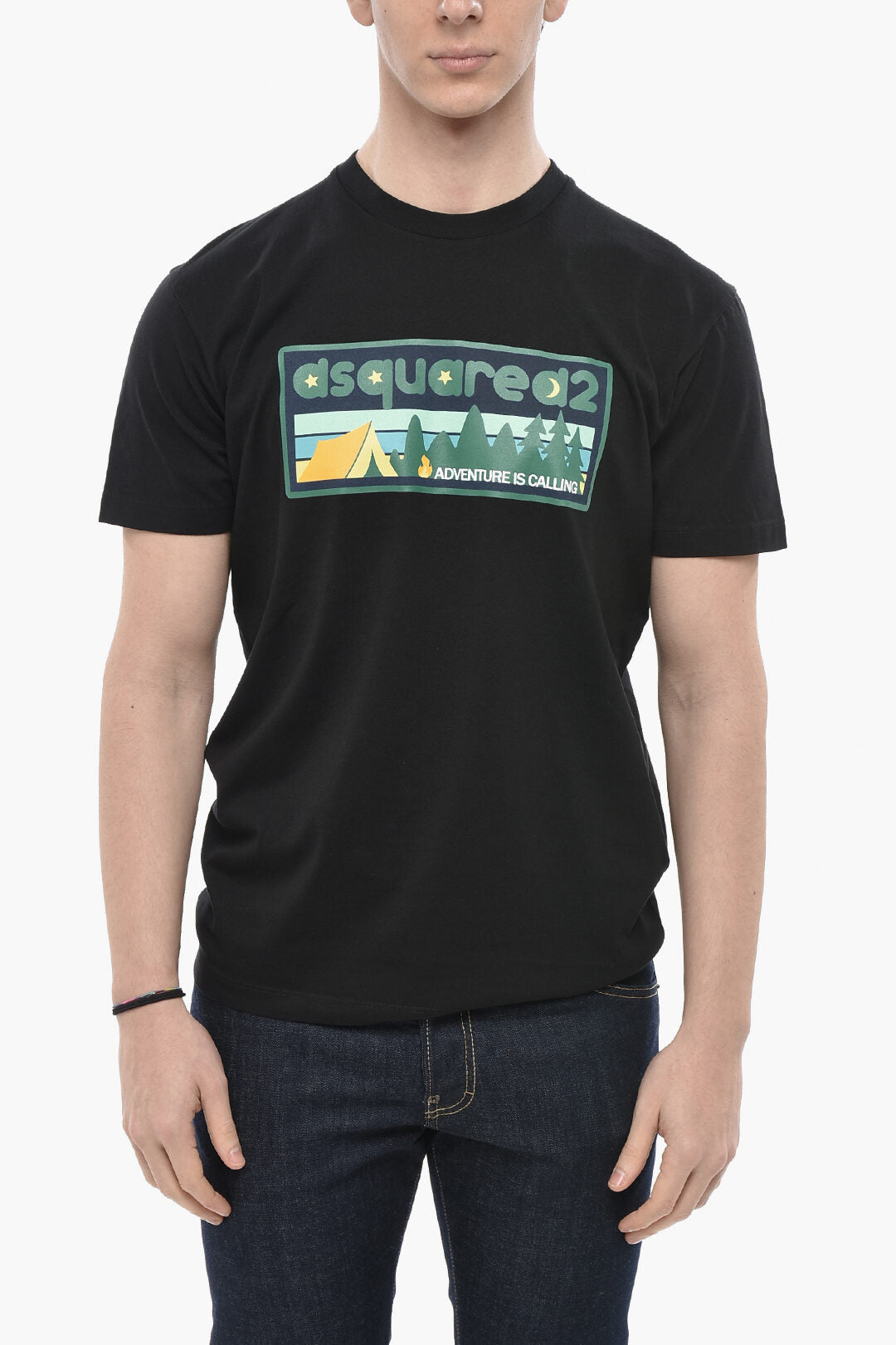 Dsquared2 3500~Crew Neck T-Shirt COOL FIT Printed on the Front