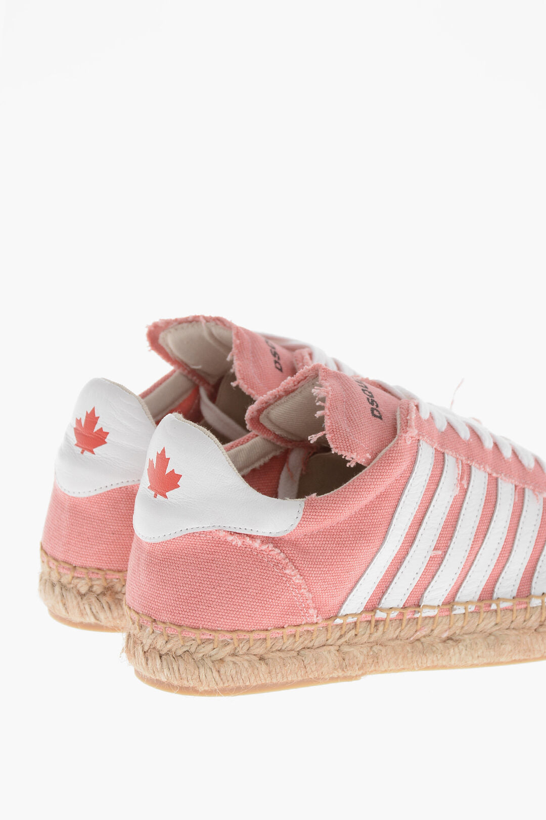 Dsquared2 3050~Canvas Low-Top Sneakers HOLA with Raffia Sole